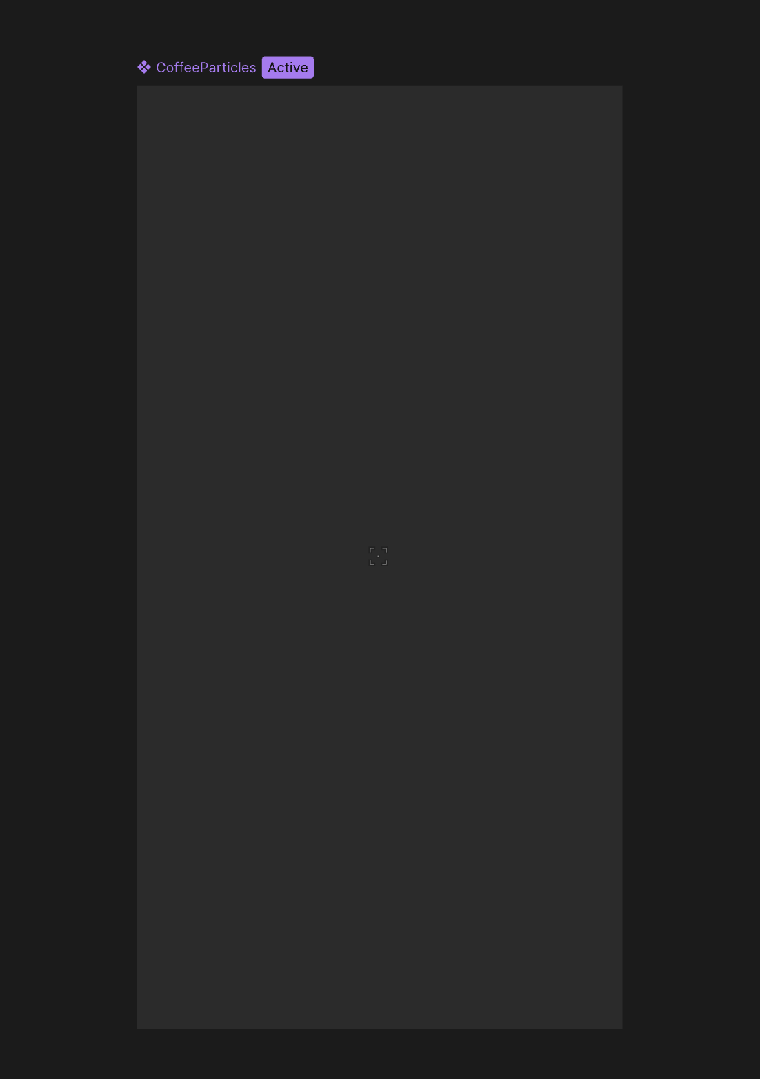 Turning the CoffeeParticles artboard into a component.